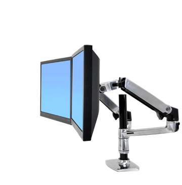 供应爱格升lx并列垂直双屏显示器支架45-248-026