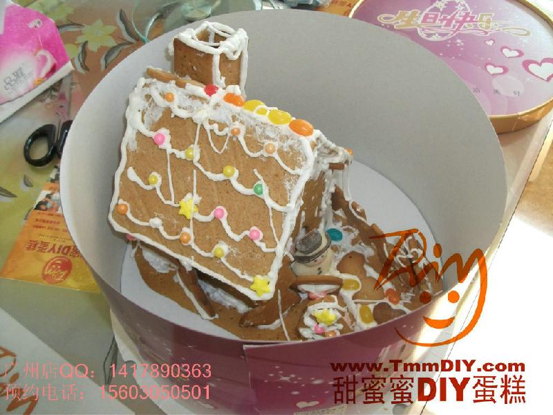 供应广州圣诞节情侣甜蜜蜜DIY姜饼屋图片