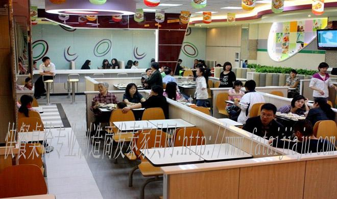 上海连体快餐桌椅供应上海连体快餐桌椅