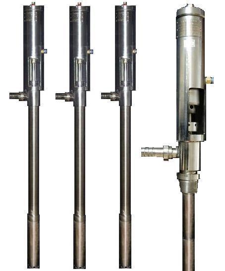 供应气动柱塞泵 气动浆料泵 高粘度气动插桶泵 不锈钢柱塞泵图片