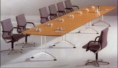 供应板式钢脚会议桌