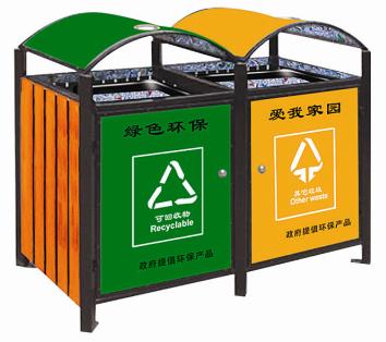 厂家批发钢木环保桶复合材料垃圾桶批发