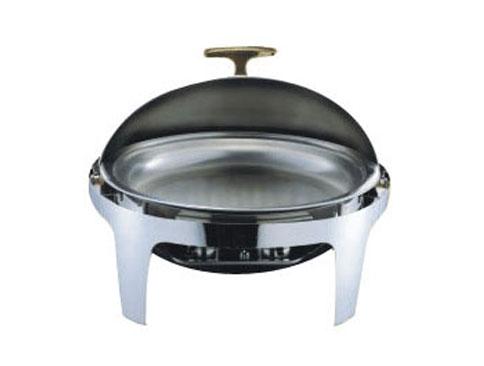 供应YLQH024金钢蛋形翻盖餐炉/不锈钢自助餐炉