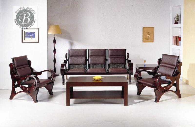 广州哪里卖真皮沙发E13，订购真皮办公沙发首选广州佰正家具厂质量保证