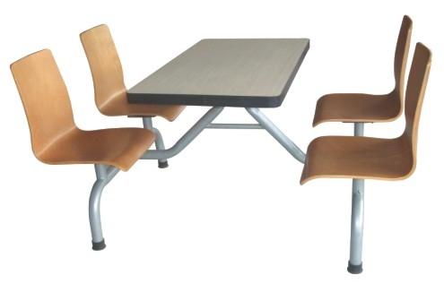 供应连体快餐桌椅图片A22，快餐桌椅，曲木餐桌椅，连体快餐桌椅