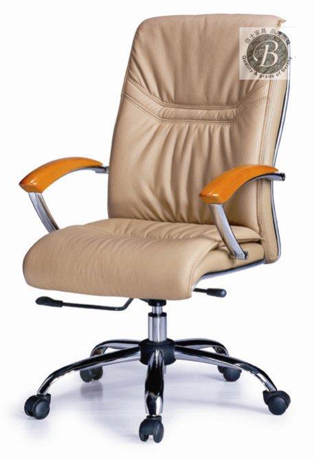 供应办公中班椅D71，定做办公椅系列真皮中班椅认准广州佰正家具厂家