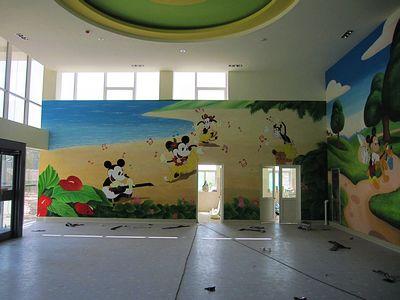 供应滨州幼儿园卡通卷材运动地板PVC