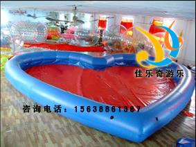 供应佳乐奇游乐设备大型充气玩具生产户外PVC蹦床厂家充气游泳池