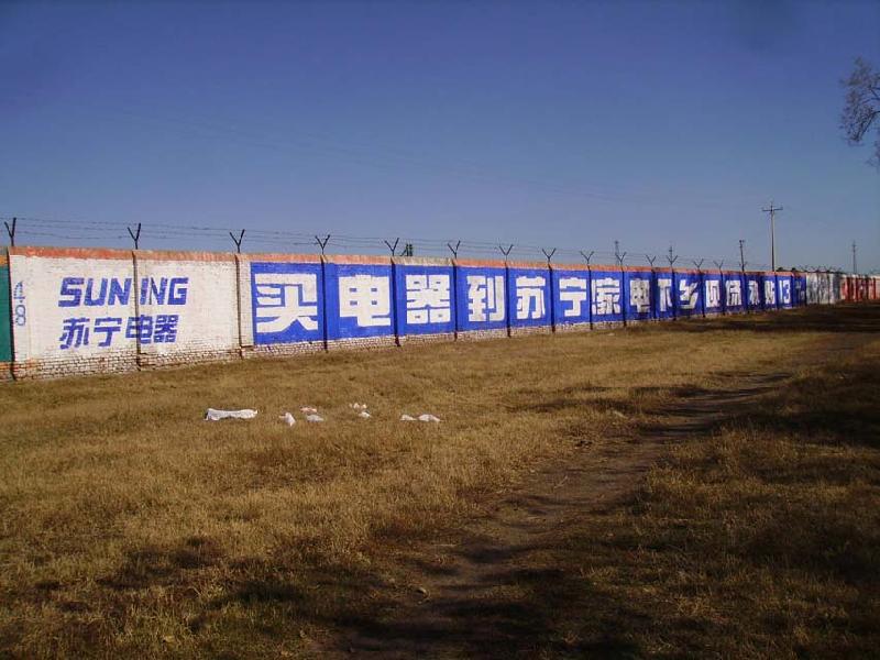 哈尔滨市佳木斯墙体广告厂家供应佳木斯墙体广告