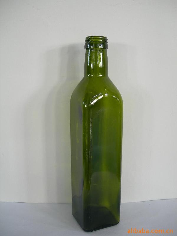 供应墨绿色橄榄油山茶油玻璃瓶生产厂家