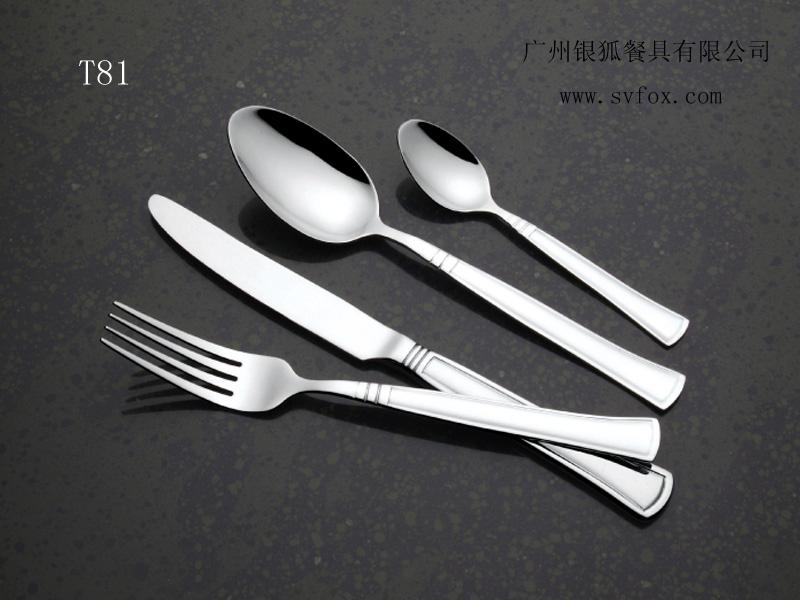 供应二齿果叉 广州不锈钢餐具厂 银狐餐具