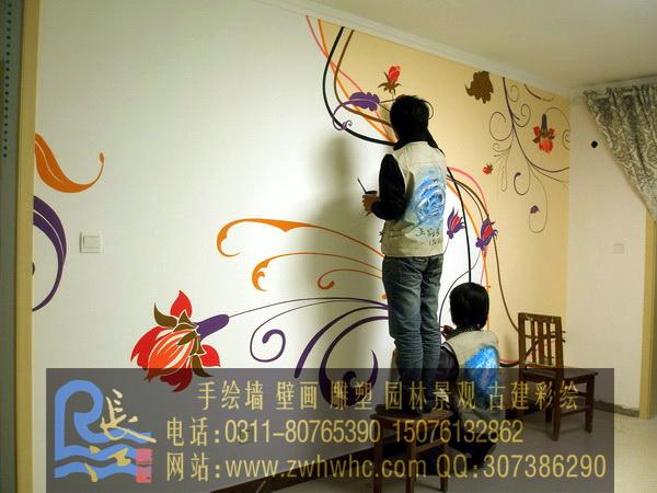 供应石家庄墙体彩绘手绘墙选用知识图片