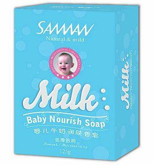 供应圣满婴儿牛奶润肤香皂、温和护肤、诚招国内代理经销商
