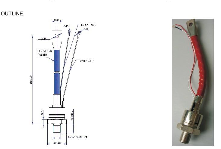 供应螺栓型单相可控硅/晶闸管