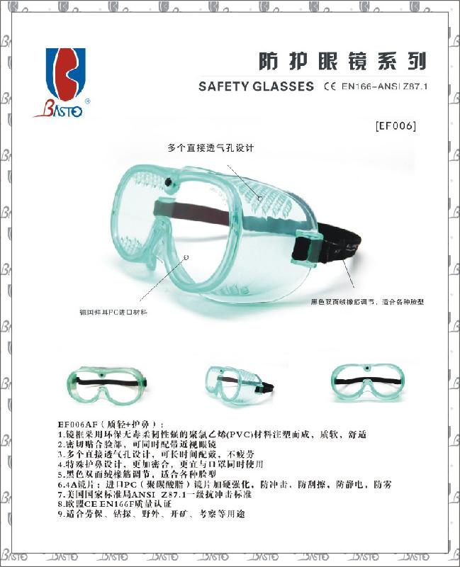 邦士度EF006防护眼罩 医用眼罩批发