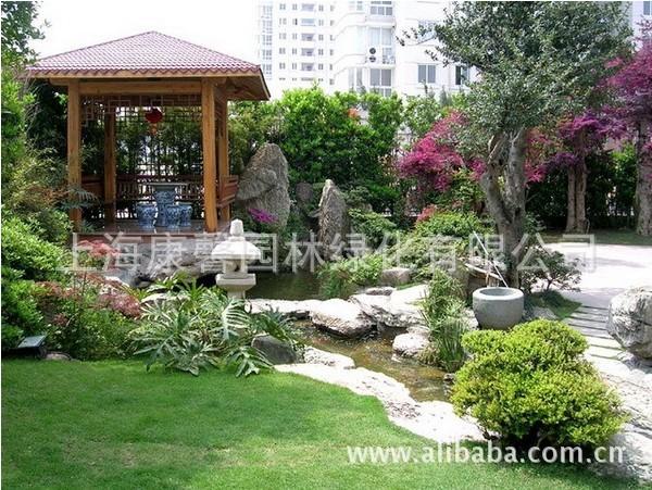 供应上海花园绿化—上海别墅景观工程报价—上海园林景观工程规划设计图片