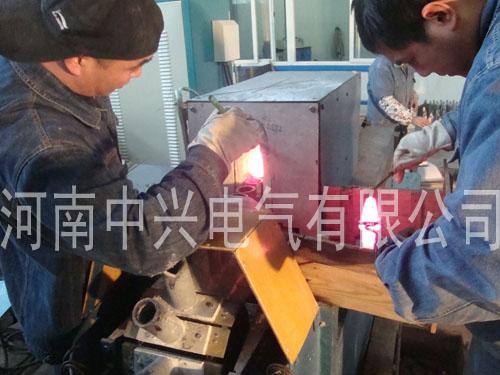 供应截齿焊接钎焊设备矿用工具高频焊机-中兴