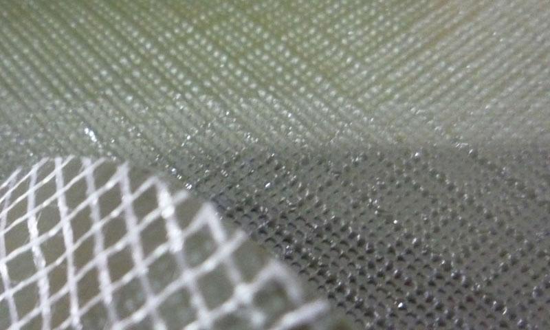 供应环保低毒军绿色pvc经编罩子夹网布、pvc垫子夹网布图片