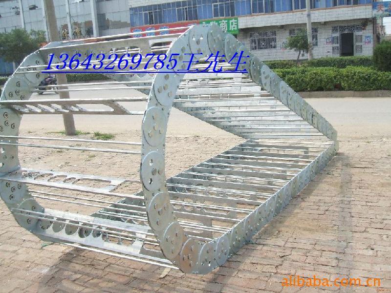 杭州穿线钢铝拖链 桥式钢制拖链 不锈钢金属拖链直销供应