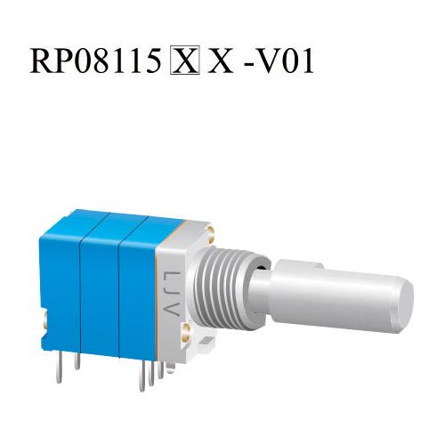 厂家生产RP08防水金属轴通讯对讲机旋转电位器