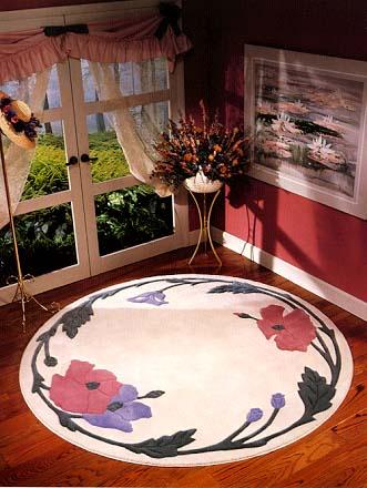 供应酒巴圆形方块地毯，家用客厅圆形方块地毯