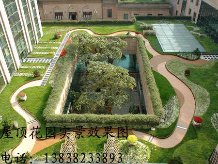 楼顶绿化屋顶花园景观设计郑州青青屋顶绿化公司专业设计屋顶花园