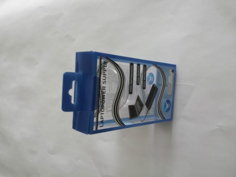 供应电源线塑料包装盒，广东厂家生产手提电脑电源线PVC胶盒包装盒
