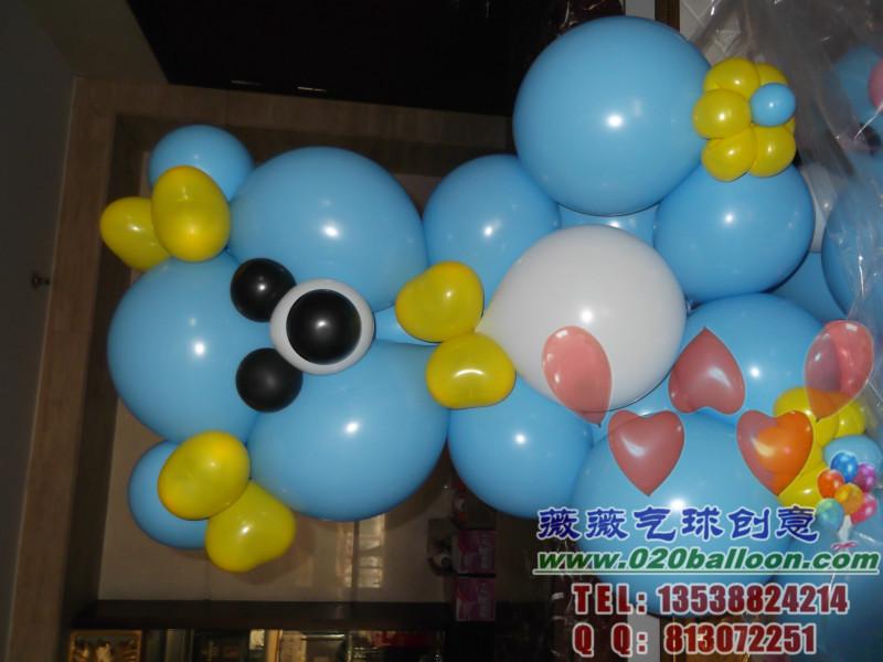 广州气球布置玩偶公仔主题气球设计批发