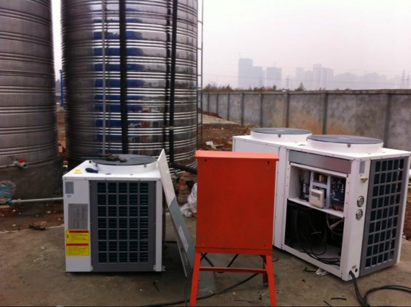 供应四川房地产楼盘工地浴室热水系统，采购工地空气源热泵热水器