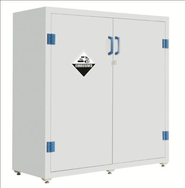 供应长春实验室车间酸碱安全存储柜 层板可调节可单独取出 白色PP耐酸