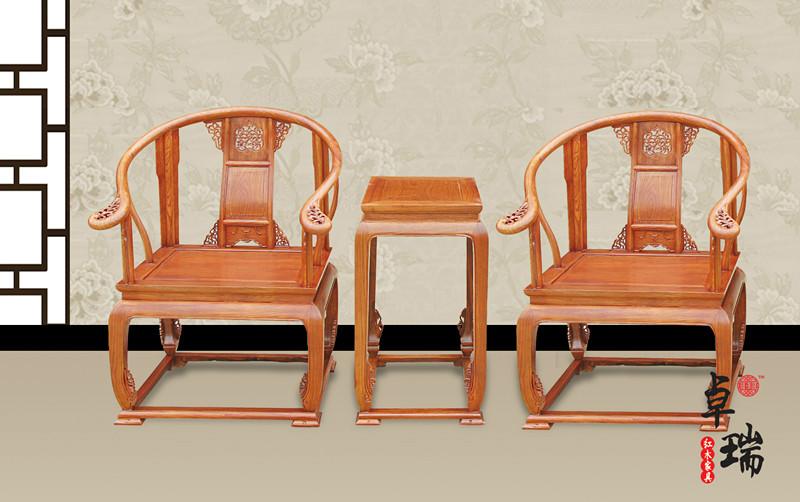 供应皇宫椅3件套  大果紫檀图片