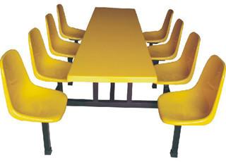 海珠玻璃钢桌椅，连体食堂桌椅，海珠玻璃钢食堂桌椅