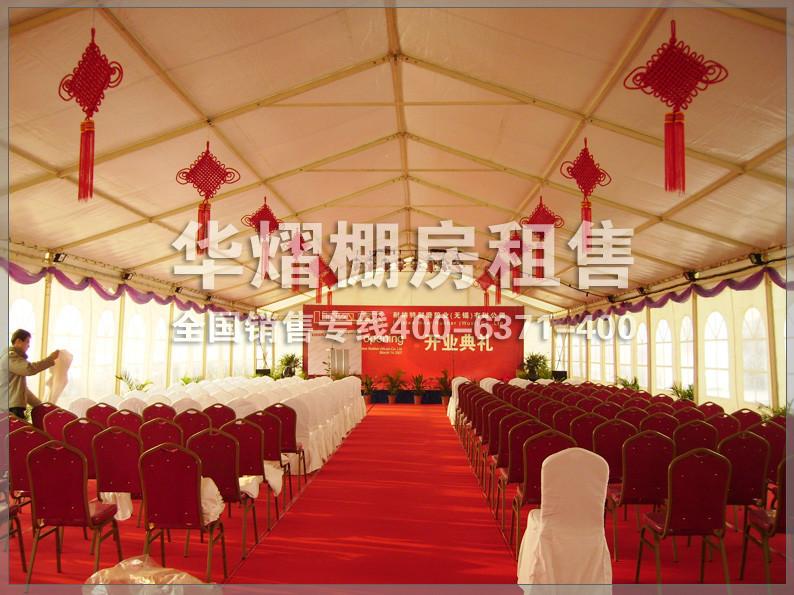 供应郑州玻璃篷房出租15米跨度篷房租赁