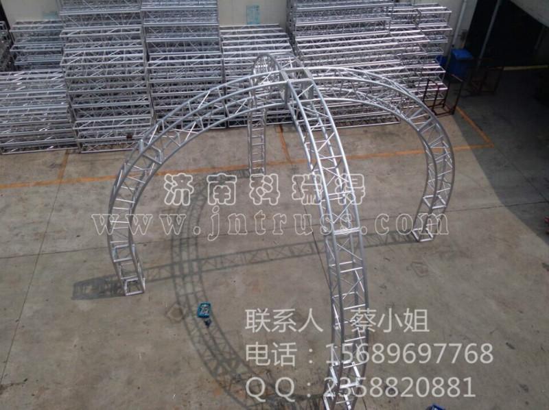 供应山东造型铝架 异型架子 桁架设计