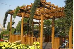 供应上海景观防腐木木结构制作，防腐木结构施工，电话15000586373.