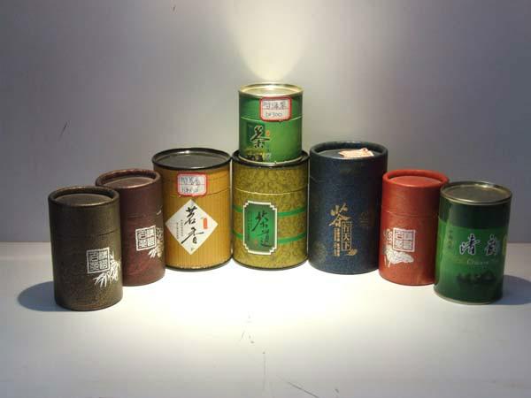 广州茶叶纸罐厂家螺旋铁盖纸罐花茶批发