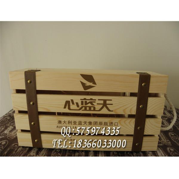 新款红酒盒双支 镂空红酒木盒 葡萄酒礼盒定做木质酒盒红酒包装盒