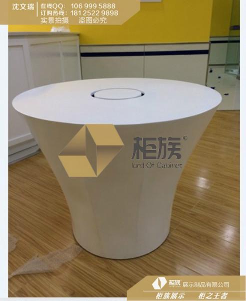 供应锥形苹果电脑手机体验台 中国三星手机柜台制作图片