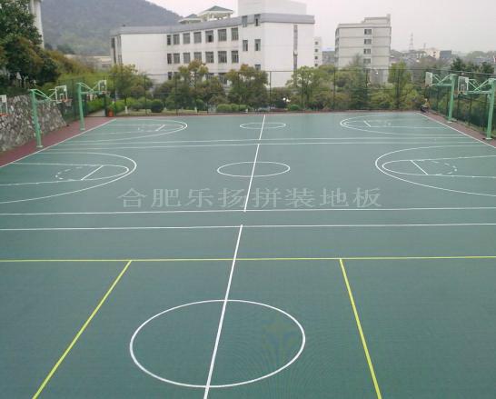 供应室外篮球场运动拼装地板生产