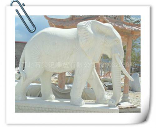 精品石雕大型大象雕像批发