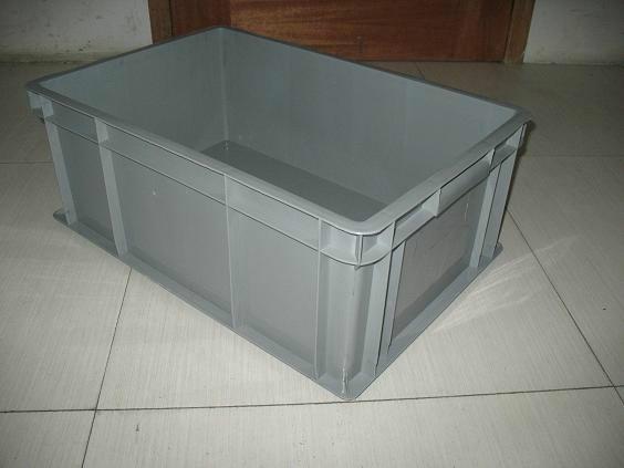 供应标准防尘箱  蓝色塑料箱 上海塑料周转箱
