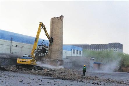 武威50米砖烟筒拆除批发