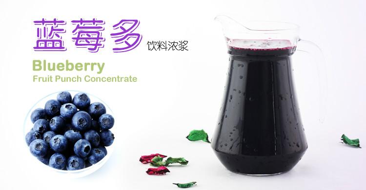 供应加宜牌6倍蓝莓多水果果汁浓浆 浓缩果汁 冰沙刨冰现榨果汁伴侣