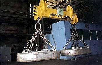 供应椭圆型起重电磁铁，MW61系列吊运废钢用椭圆型起重电磁铁
