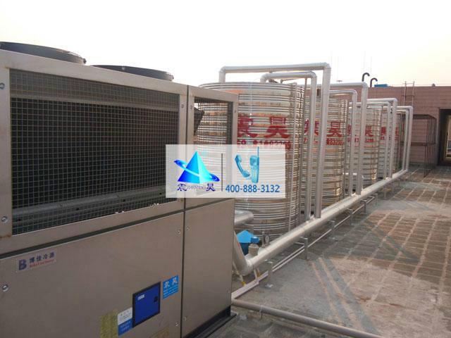 东莞工厂热水机供应商,美的空气源热泵机组,员工宿舍中央热水工程安装商
