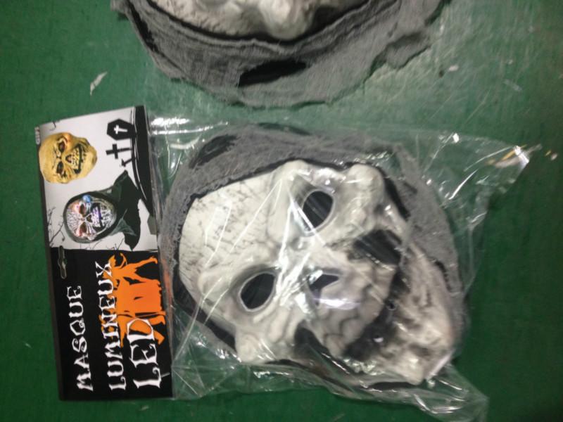 深圳市LED灯光骷髅头面具厂家供应LED灯光骷髅头面具