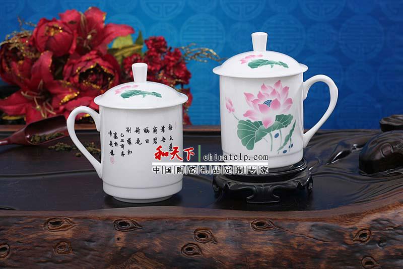 供应用于办公礼品喝水的定做骨瓷高白瓷陶瓷茶杯
