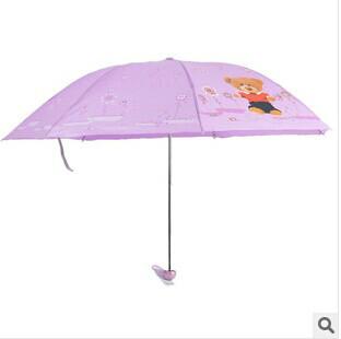供应三折动漫乐园天堂伞超轻防紫外线遮阳晴雨伞