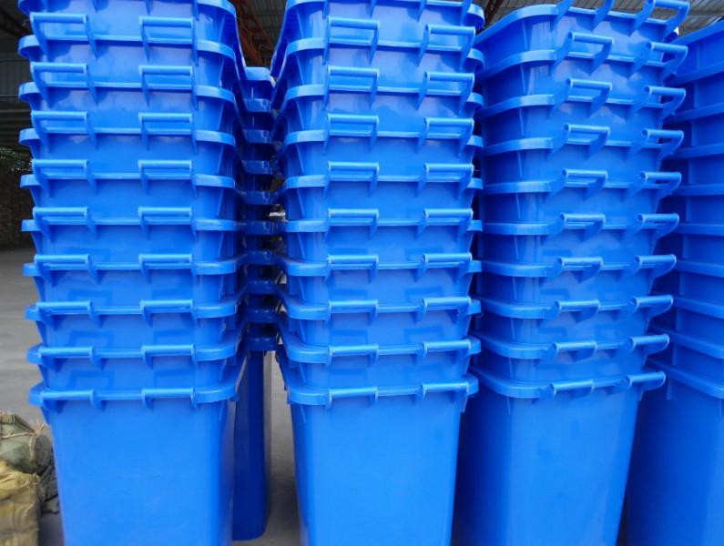 供应浙江塑料80升垃圾桶厂家直销零售批发垃圾桶图片