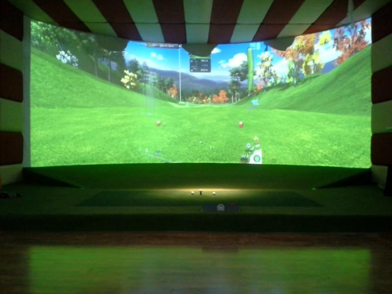 供应北京golf/北京高清室内模拟高尔夫模拟器/室内挥杆模拟器系统